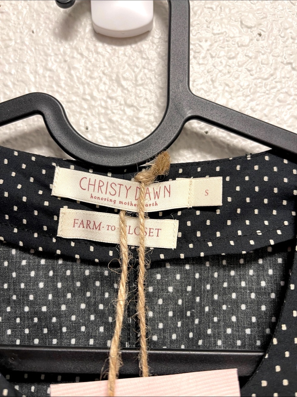 NWT Christy Dawn The Indra Dress in Noir Dot - Picture 9 of 12